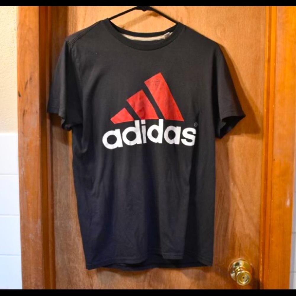 Black Adidas T-Shirt- Unisex- Size medium